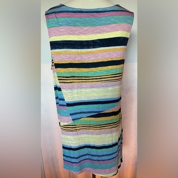NWOT RACHEL RACHEL ROY Striped Asymmetrical Shirt Tank Top Plus Size 3X - Picture 3 of 9